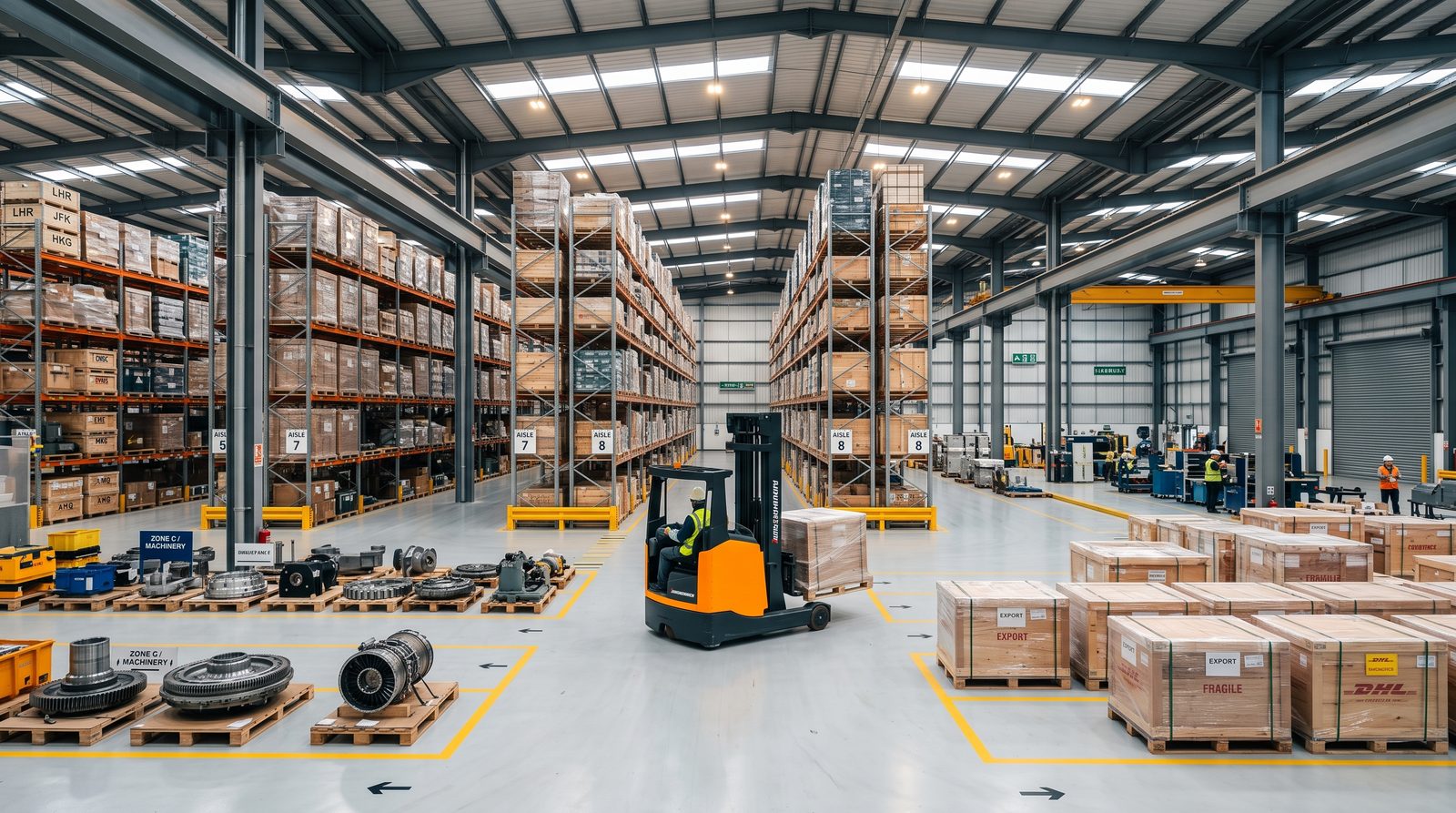 3,000 m² export heavy-cargo warehouse in Foshan